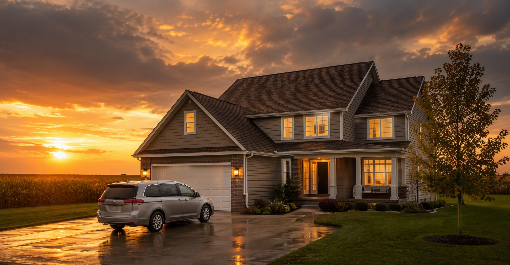Champaign roof repair on an Illinois home